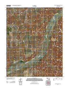 Antelope Hills 2012 topographic map thumbnail