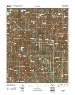 Criner 2012 topographic map thumbnail
