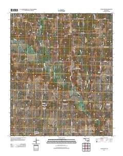 Caddo NW 2012 topographic map thumbnail
