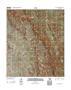 Guadalupe Pass 2012 topographic map thumbnail
