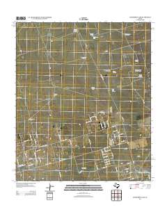 Hackberry Lake 2012 topographic map thumbnail