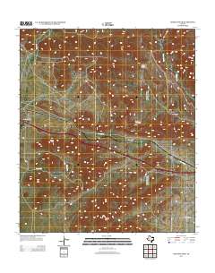 Hackett Peak 2013 topographic map thumbnail