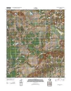 Halls Bluff 2013 topographic map thumbnail