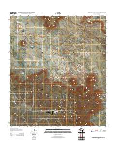 Horseshoe Mountains 2012 topographic map thumbnail