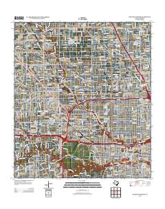 Houston Heights 2013 topographic map thumbnail