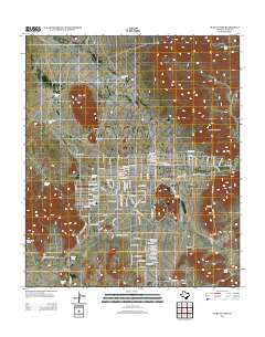 Hueco Tanks 2012 topographic map thumbnail