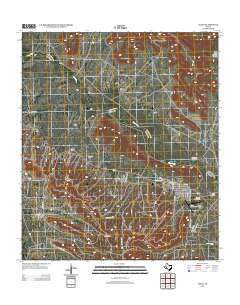 Iraan 2012 topographic map thumbnail