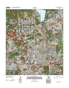 Jacinto City 2013 topographic map thumbnail