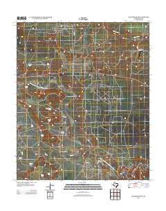 Justiceburg NW 2012 topographic map thumbnail