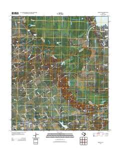 Kerens 2012 topographic map thumbnail