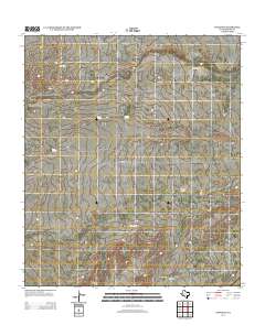 Toyah SW 2013 topographic map thumbnail