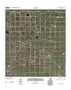 Paisano Lake 2013 topographic map thumbnail
