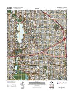 White Rock Lake 2012 topographic map thumbnail