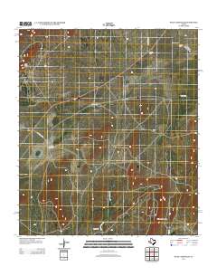 Wolf Camp Hills 2012 topographic map thumbnail