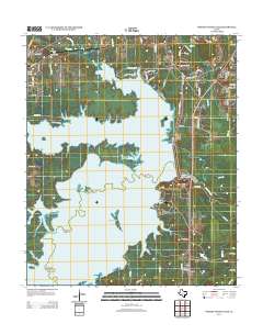 Wright Patman Lake 2013 topographic map thumbnail
