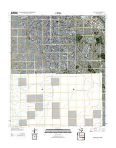 Ysleta NW 2012 topographic map thumbnail