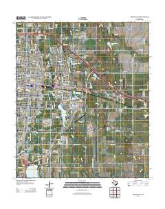 Abilene East 2012 topographic map thumbnail