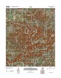 Brazos West 2012 topographic map thumbnail