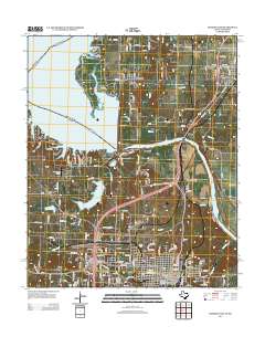 Denison Dam 2013 topographic map thumbnail