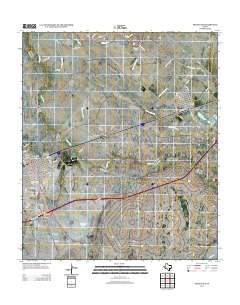 Pecos East 2012 topographic map thumbnail