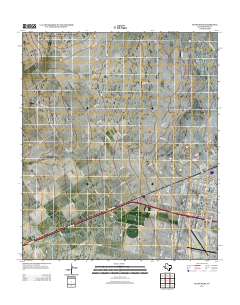 Pecos West 2012 topographic map thumbnail