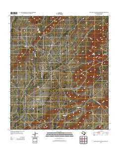 Pena Blanca Mountains 2012 topographic map thumbnail