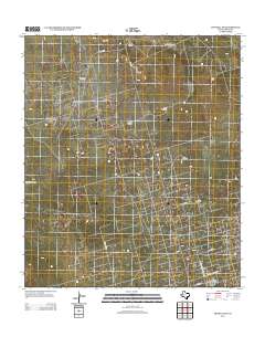 Penwell SW 2012 topographic map thumbnail