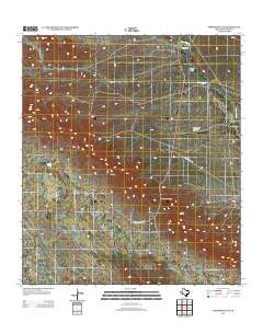 Persimmon Gap 2012 topographic map thumbnail