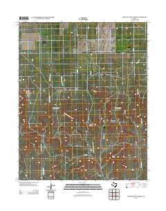 Pickett Ranch Creek 2012 topographic map thumbnail