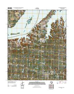 Pottsboro 2013 topographic map thumbnail