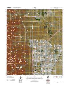 North Franklin Mountain 2012 topographic map thumbnail