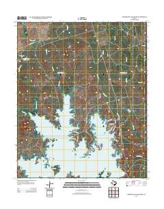 Northeast Lake Kemp 2012 topographic map thumbnail