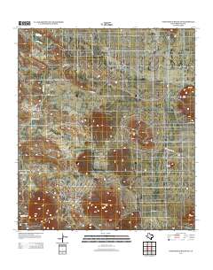 Packsaddle Mountain 2012 topographic map thumbnail