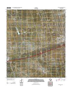 Pyote East 2013 topographic map thumbnail