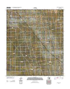Pyote NE 2012 topographic map thumbnail