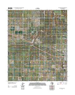 Quanah West 2012 topographic map thumbnail