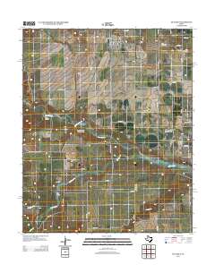 Quitaque 2012 topographic map thumbnail