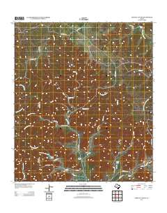 Sabinal Canyon 2012 topographic map thumbnail