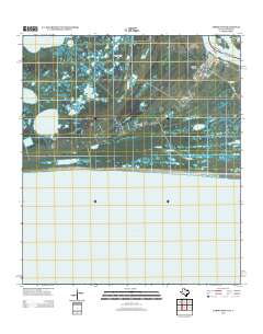 Sabine Pass 2013 topographic map thumbnail