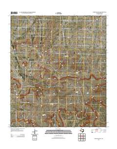 Saddle Butte 2012 topographic map thumbnail