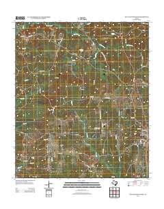 San Augustine West 2013 topographic map thumbnail
