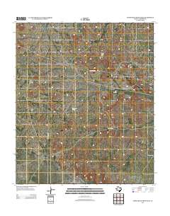 Screw Bean Draw West 2012 topographic map thumbnail