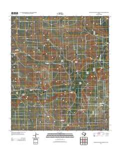 South Mustang Draw NE 2012 topographic map thumbnail