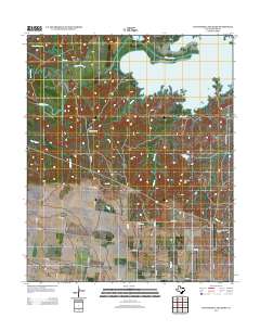 Southwest Lake Kemp 2013 topographic map thumbnail