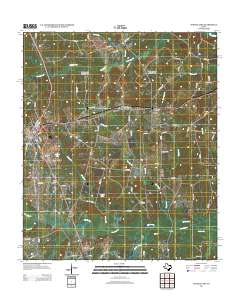 Tenaha East 2013 topographic map thumbnail