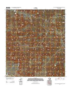 Agua Adentro Mountain 2013 topographic map thumbnail