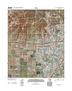 Amarillo West 2012 topographic map thumbnail