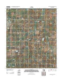 Archer City East 2012 topographic map thumbnail
