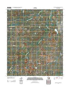Archer City West 2012 topographic map thumbnail