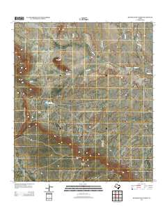 Bandera Mesa North 2012 topographic map thumbnail
